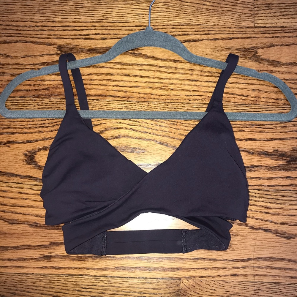 Purple wrap lululemon sports bra